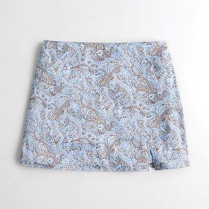 Hollister NWT Blue Paisley Skirt Size M